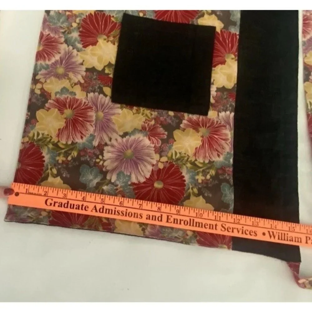 Handmade Reversible Half Apron Floral Print Pocket Garden Cooking Craft Utility